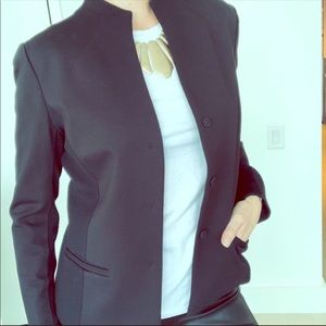 Magaschoni black stretch blazer